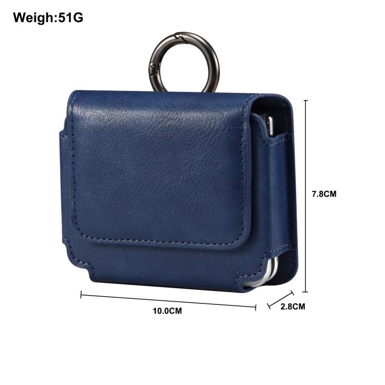 Multi-functional Faux Leather Waist-Hanging Bag For Foldable Phone , Size: 10 x 7.8 x 2.8cm