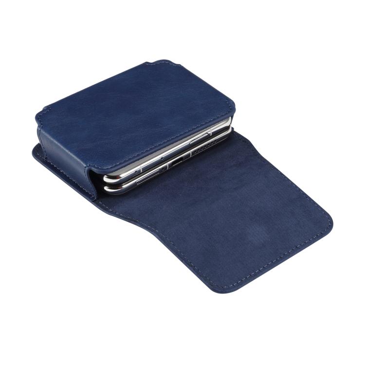 Multi-functional Faux Leather Waist-Hanging Bag For Foldable Phone , Size: 10 x 7.8 x 2.8cm