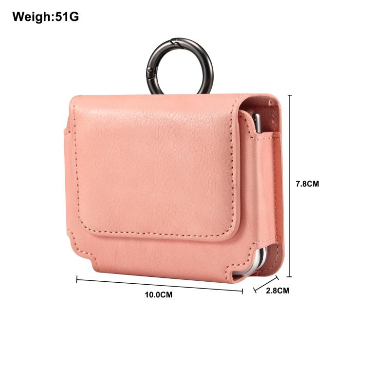 Multi-functional Faux Leather Waist-Hanging Bag For Foldable Phone , Size: 10 x 7.8 x 2.8cm