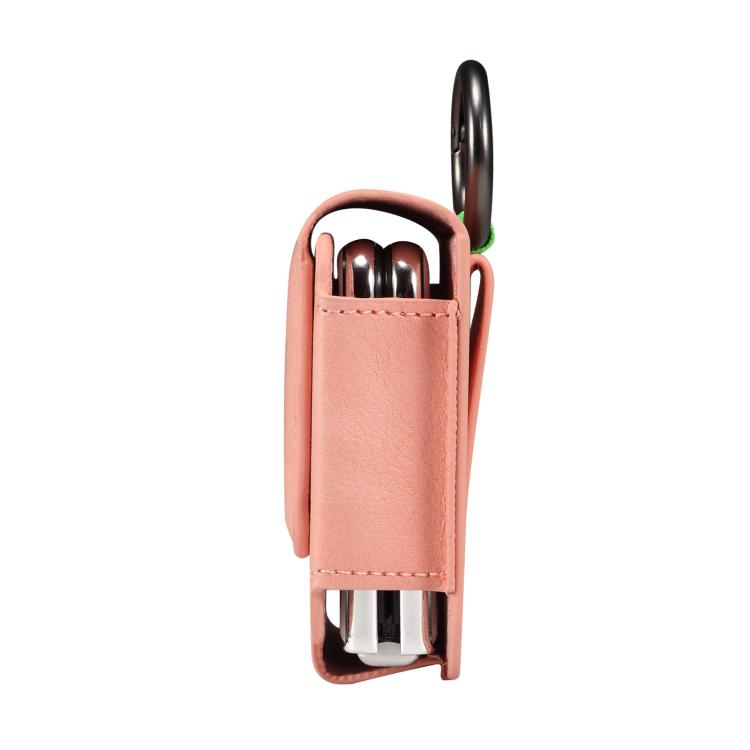 Multi-functional Faux Leather Waist-Hanging Bag For Foldable Phone , Size: 10 x 7.8 x 2.8cm