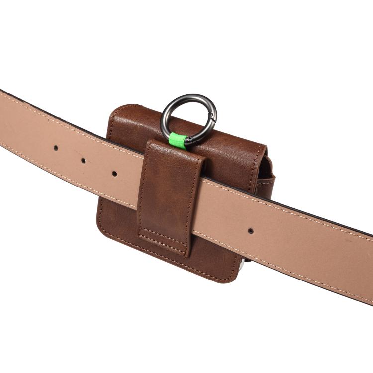 Multi-functional Faux Leather Waist-Hanging Bag For Foldable Phone , Size: 10 x 7.8 x 2.8cm