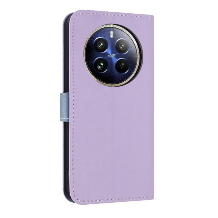 For Realme 12 Pro 5G / P1 Pro Metal Bow Leather Phone Case with Hand Strap