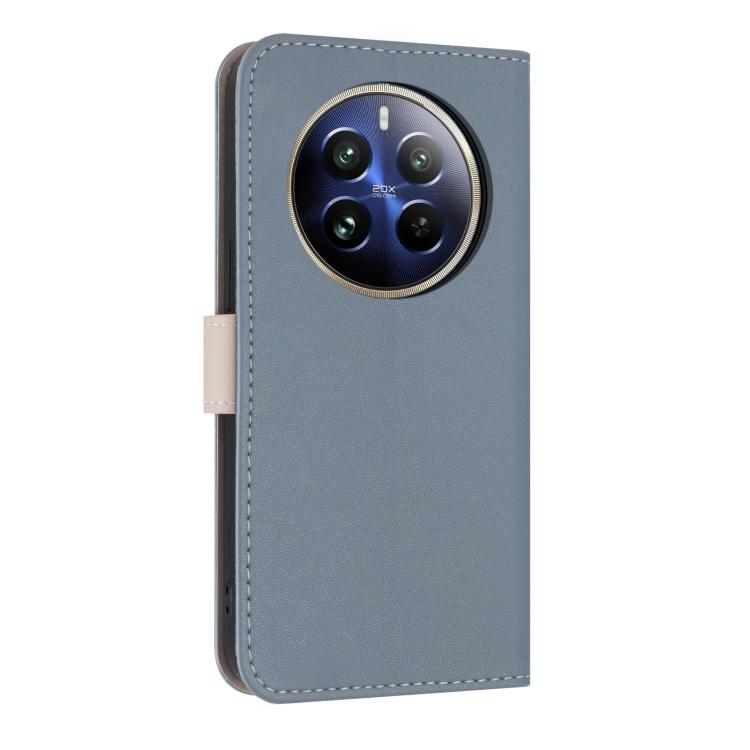 For Realme 12 Pro 5G / P1 Pro Metal Bow Leather Phone Case with Hand Strap