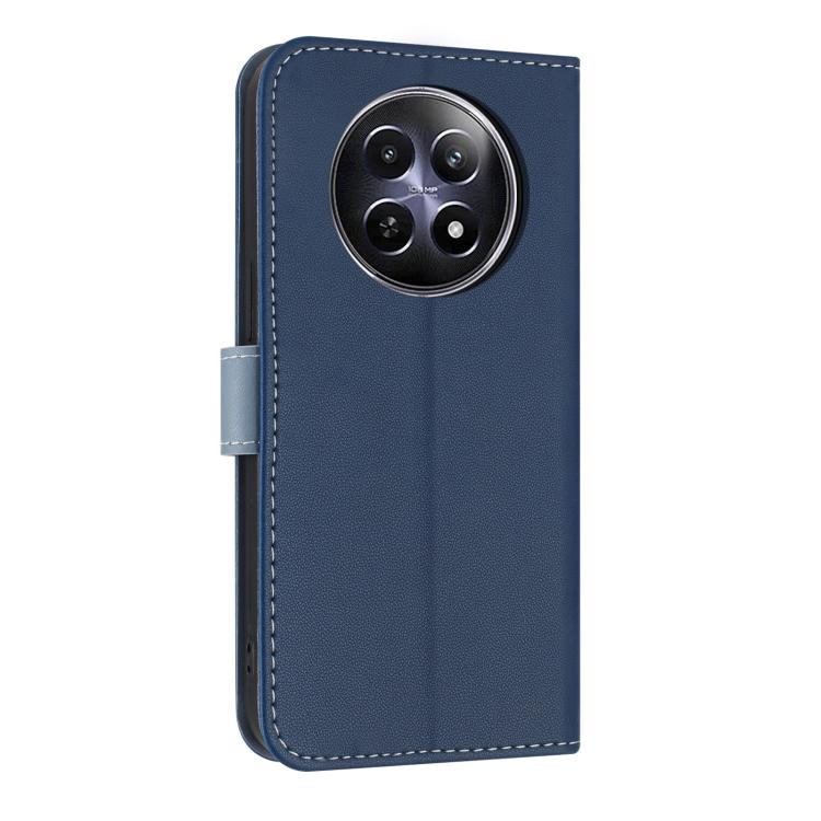 For Realme 13 5G / 12 5G / C65 5G Metal Bow Leather Phone Case with Hand Strap
