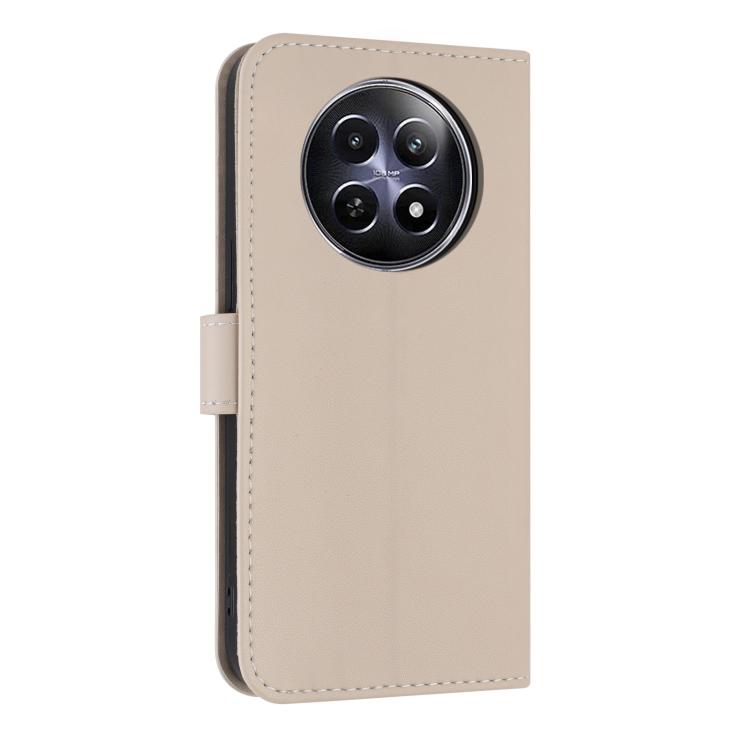 For Realme 13 5G / 12 5G / C65 5G Metal Bow Leather Phone Case with Hand Strap