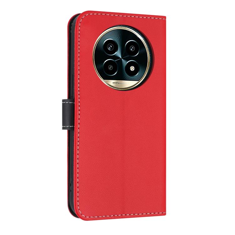 For Realme 13 Pro 5G / 13 Pro+ 5G Metal Bow Leather Phone Case with Hand Strap