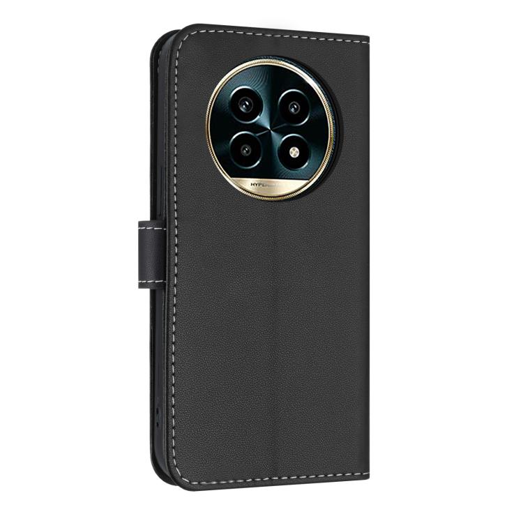 For Realme 13 Pro 5G / 13 Pro+ 5G Metal Bow Leather Phone Case with Hand Strap