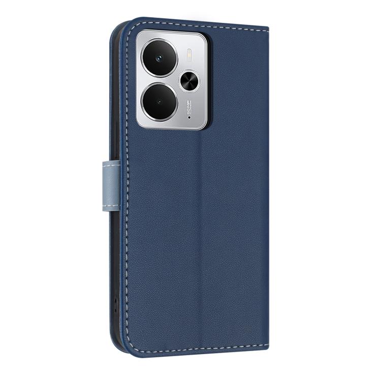 For Realme 14 5G / P3 5G Metal Bow Leather Phone Case with Hand Strap