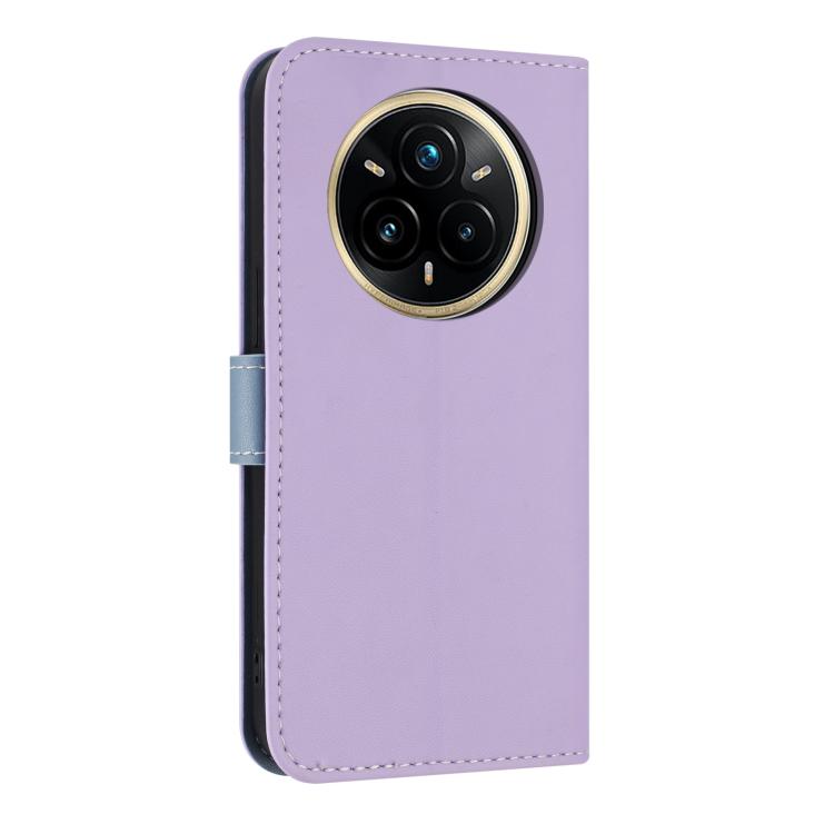 For Realme 14 Pro 5G India Metal Bow Leather Phone Case with Hand Strap