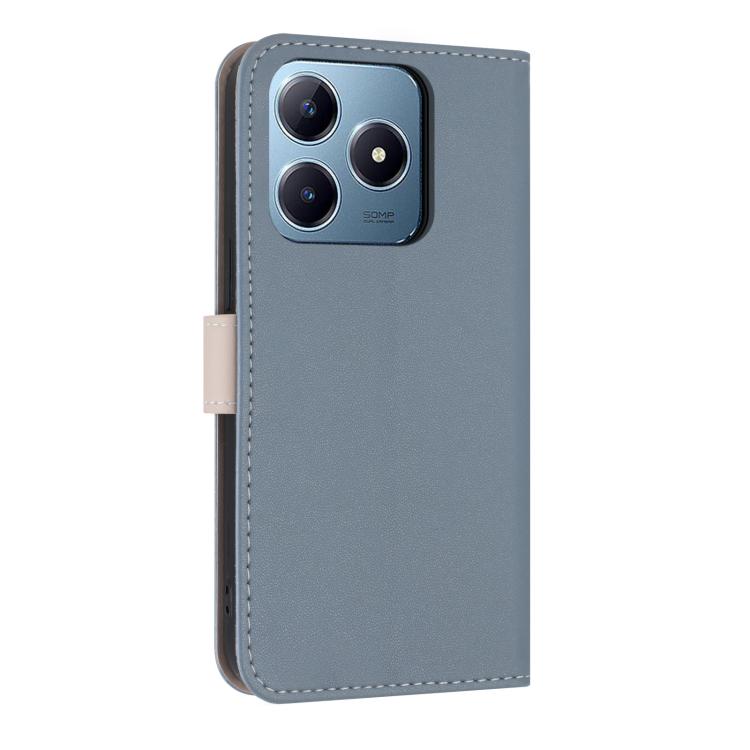 For Realme C63 4G Global / C61 Metal Bow Leather Phone Case with Hand Strap