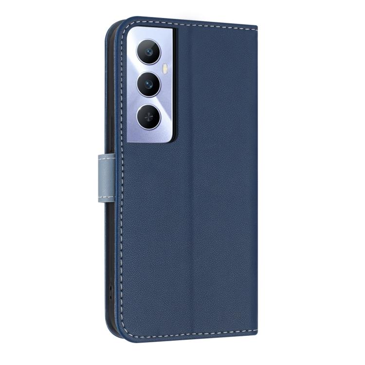 For Realme C65 4G Global Metal Bow Leather Phone Case with Hand Strap