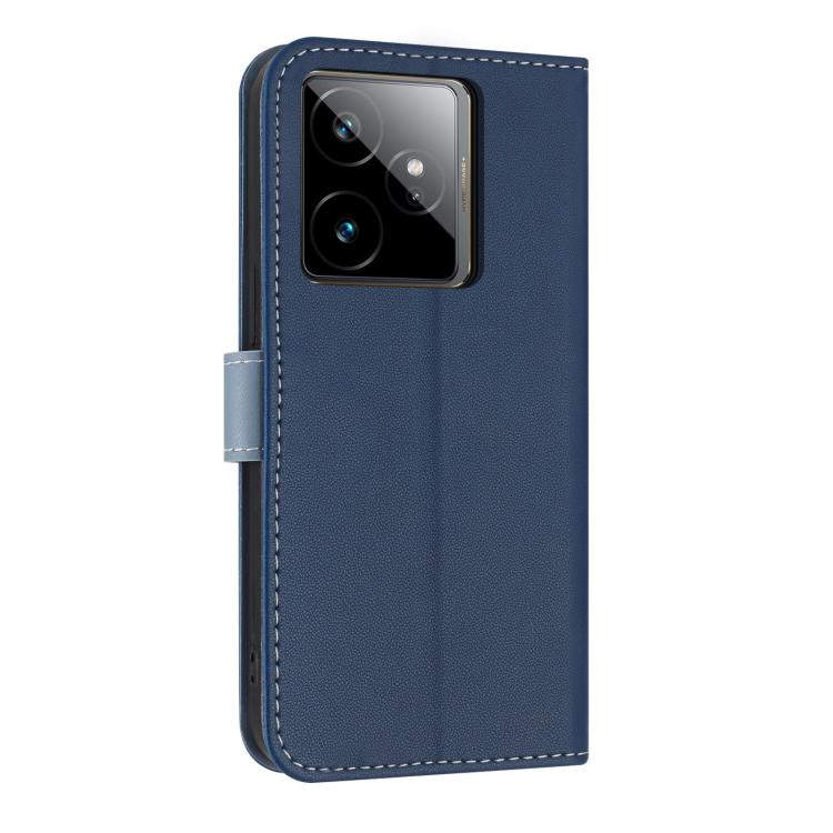 For Realme GT7 5G Metal Bow Leather Phone Case with Hand Strap