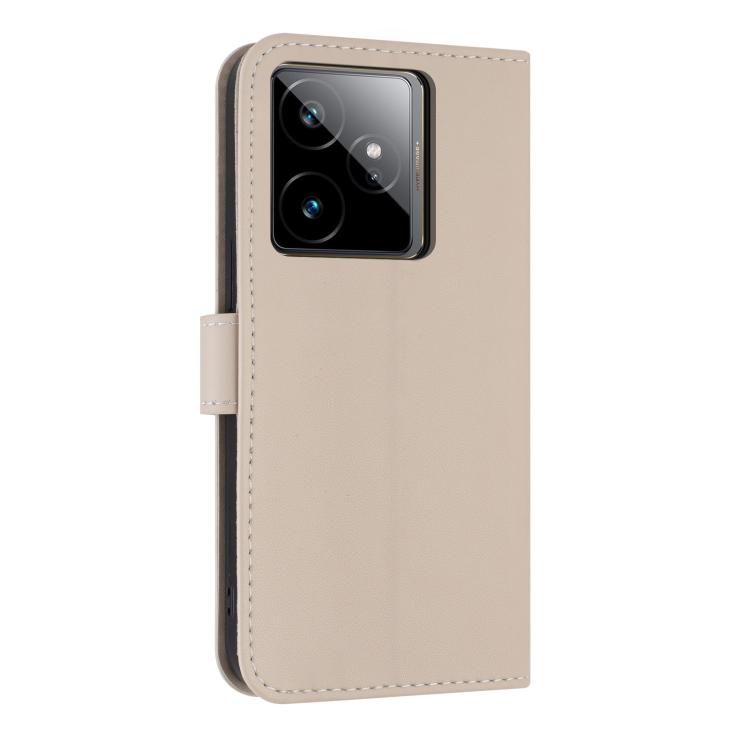 For Realme GT7 5G Metal Bow Leather Phone Case with Hand Strap