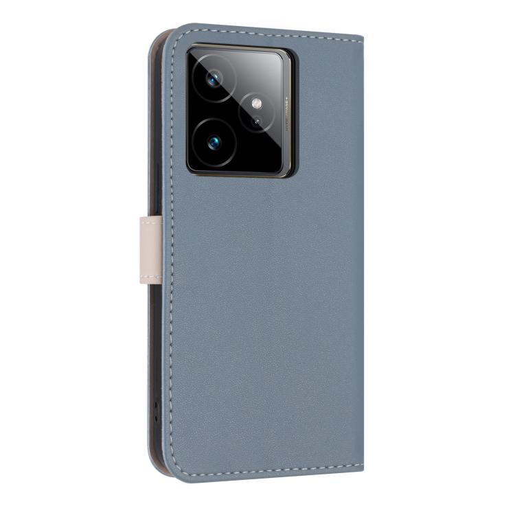 For Realme GT7 5G Metal Bow Leather Phone Case with Hand Strap