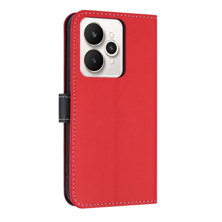 For Realme 15 5G / 15 Pro 5G Metal Bow Leather Phone Case with Hand Strap