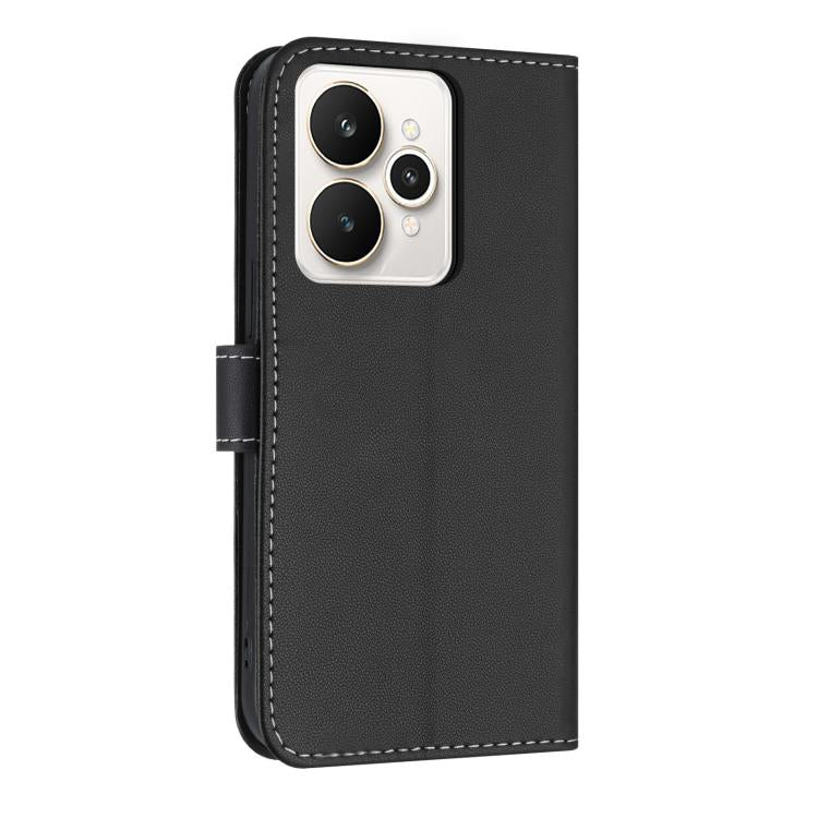 For Realme 15 5G / 15 Pro 5G Metal Bow Leather Phone Case with Hand Strap