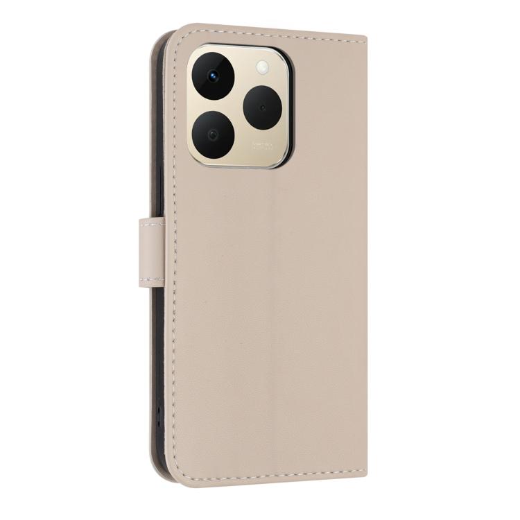 For Realme 15T 5G Metal Bow Leather Phone Case with Hand Strap