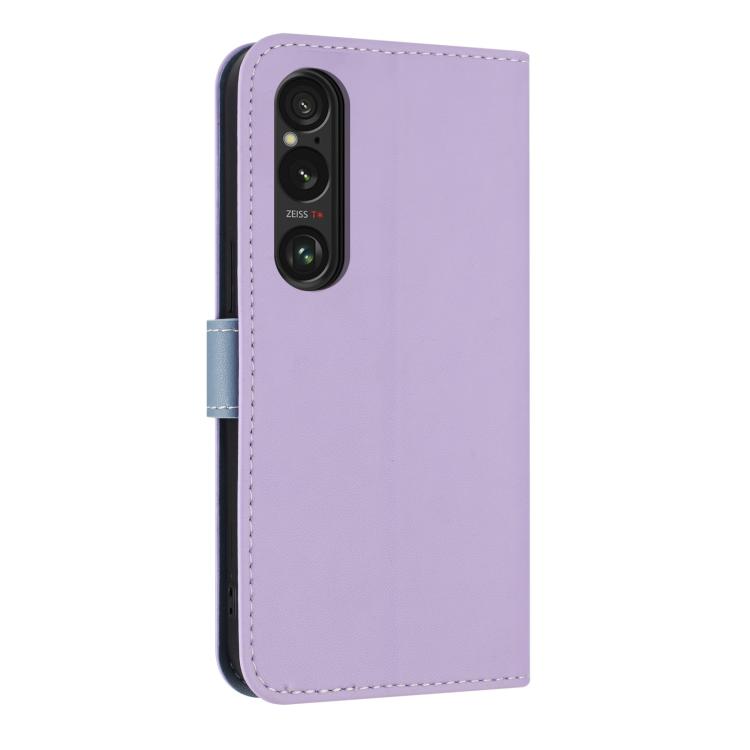 For Sony Xperia 1 VI Metal Bow Leather Phone Case with Hand Strap