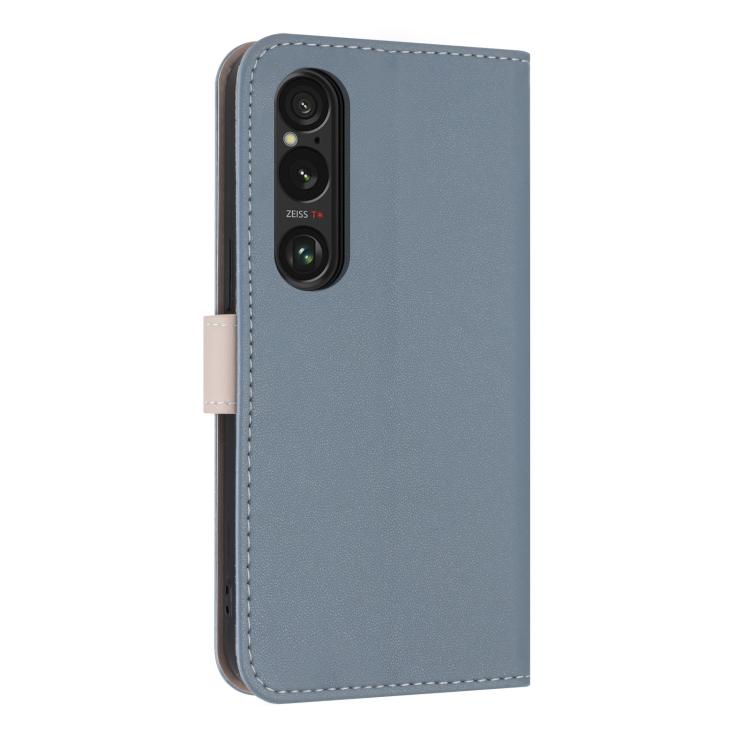 For Sony Xperia 1 VI Metal Bow Leather Phone Case with Hand Strap