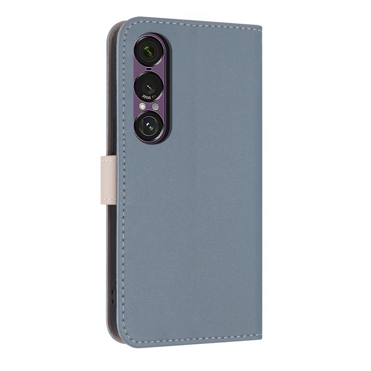 For Sony Xperia 1 VII Metal Bow Leather Phone Case with Hand Strap