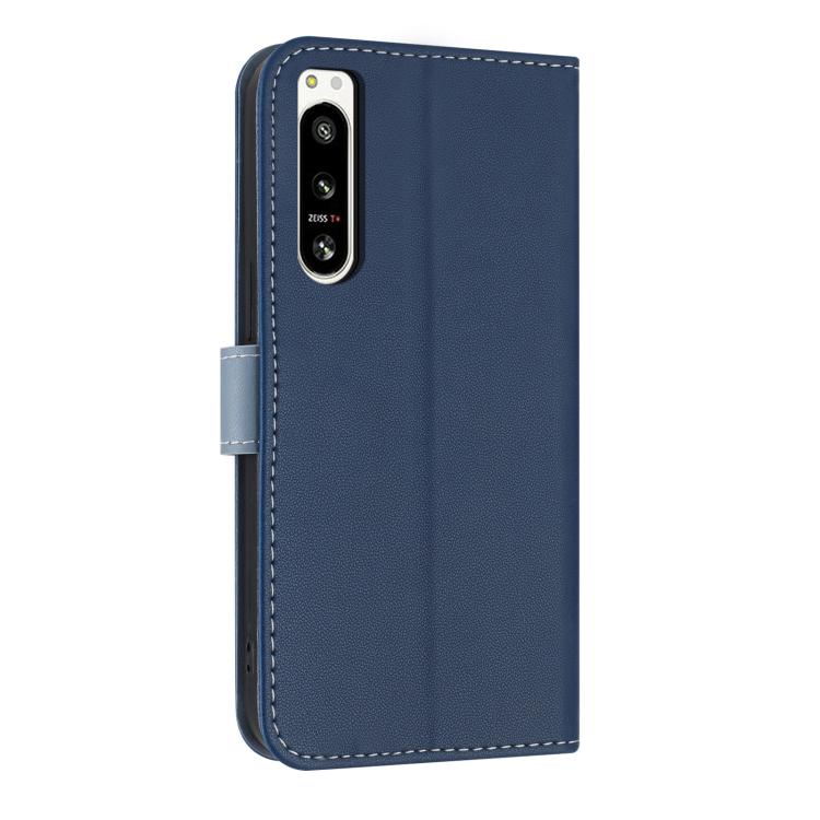 For Sony Xperia 5 IV Metal Bow Leather Phone Case with Hand Strap