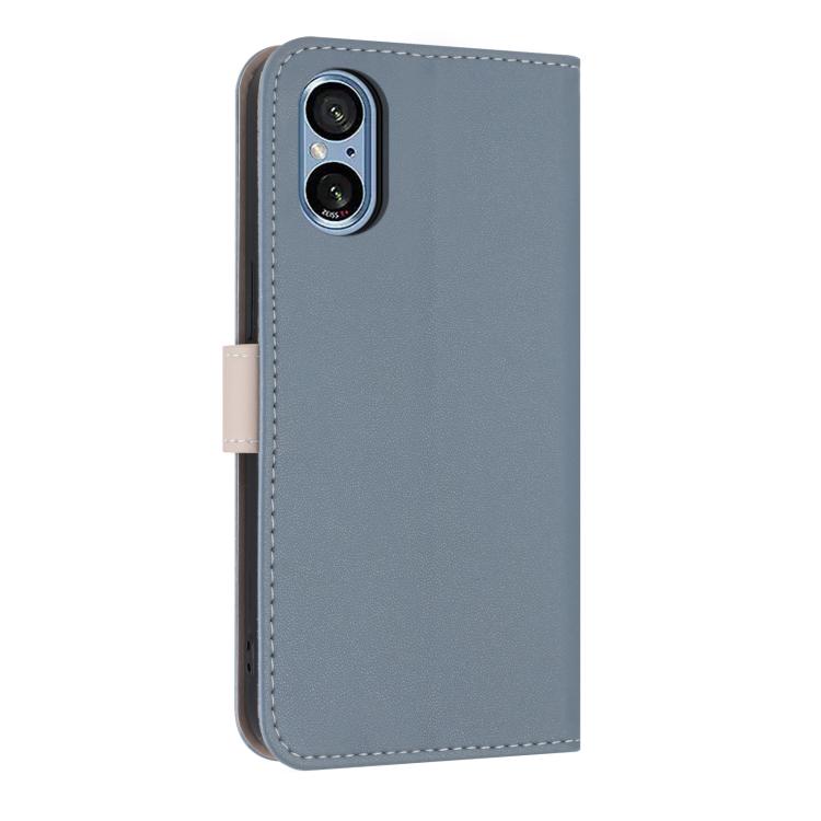 For Sony Xperia 5 V Metal Bow Leather Phone Case with Hand Strap