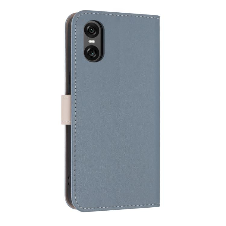 For Sony Xperia 10 VI Metal Bow Leather Phone Case with Hand Strap