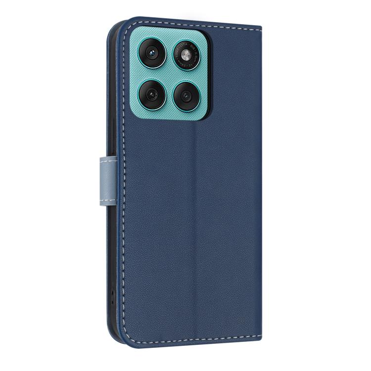 For Motorola Edge 60 Pro Metal Bow Leather Phone Case with Hand Strap