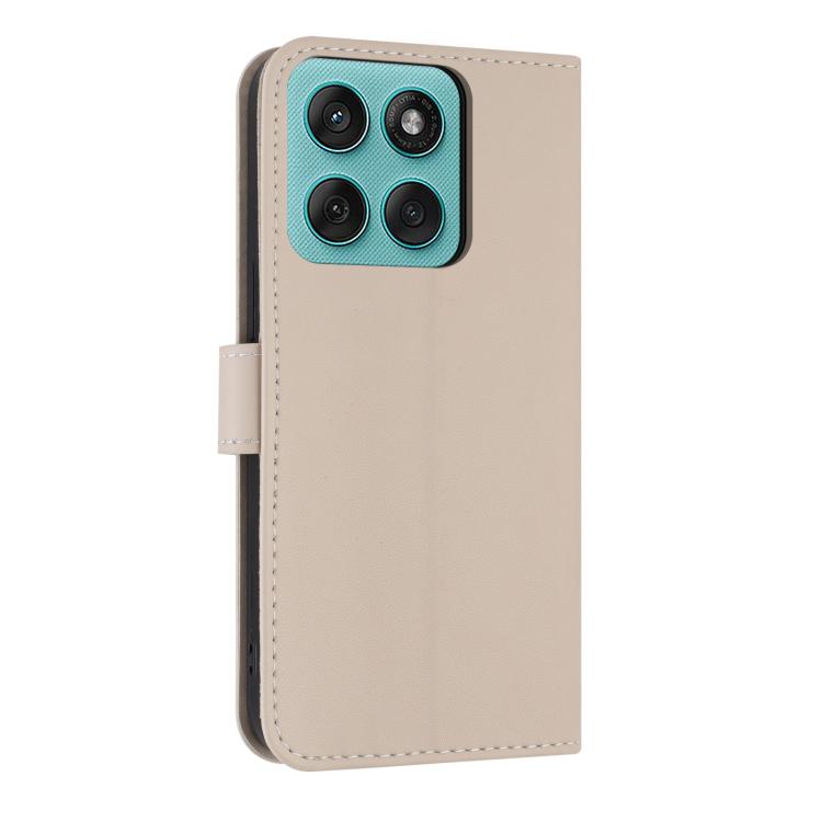 For Motorola Edge 60 Pro Metal Bow Leather Phone Case with Hand Strap