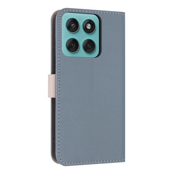 For Motorola Edge 60 Pro Metal Bow Leather Phone Case with Hand Strap