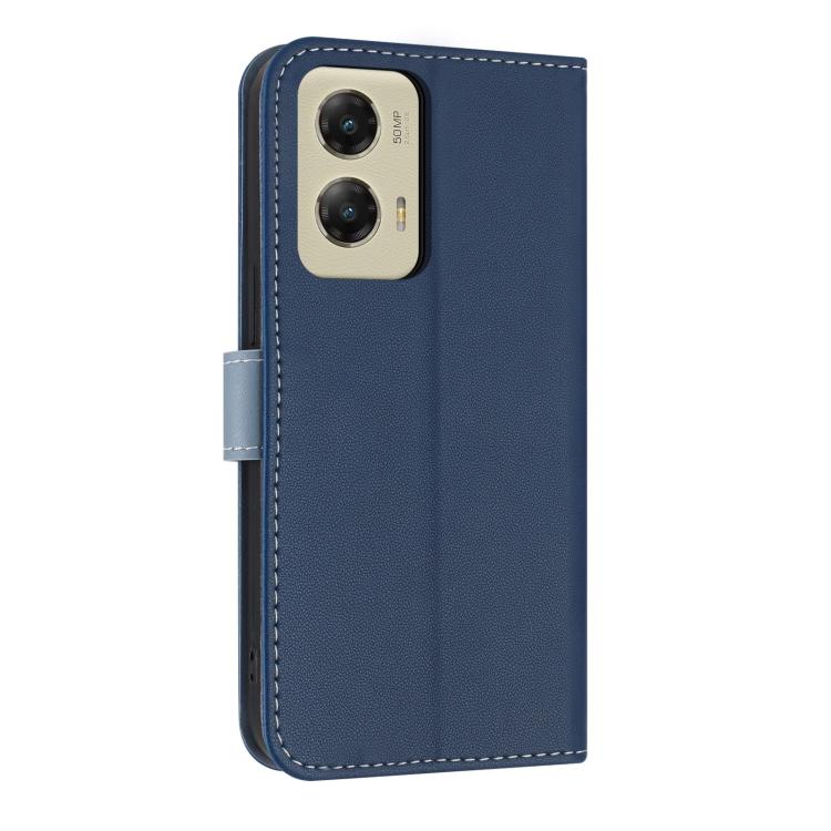 For Motorola Moto G Stylus 5G 2024 Metal Bow Leather Phone Case with Hand Strap