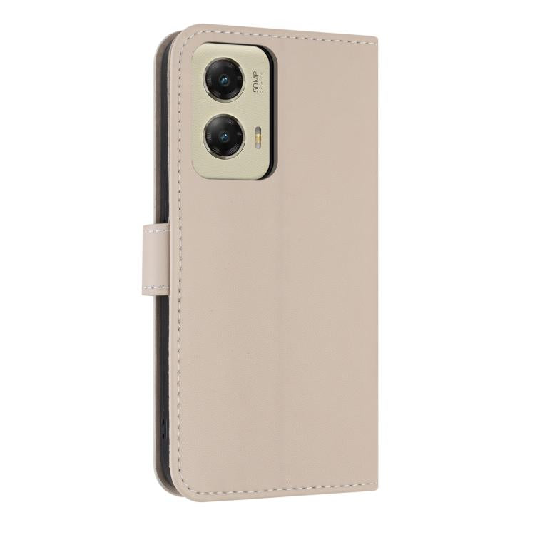 For Motorola Moto G Stylus 5G 2024 Metal Bow Leather Phone Case with Hand Strap