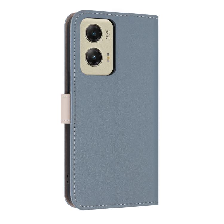 For Motorola Moto G Stylus 5G 2024 Metal Bow Leather Phone Case with Hand Strap