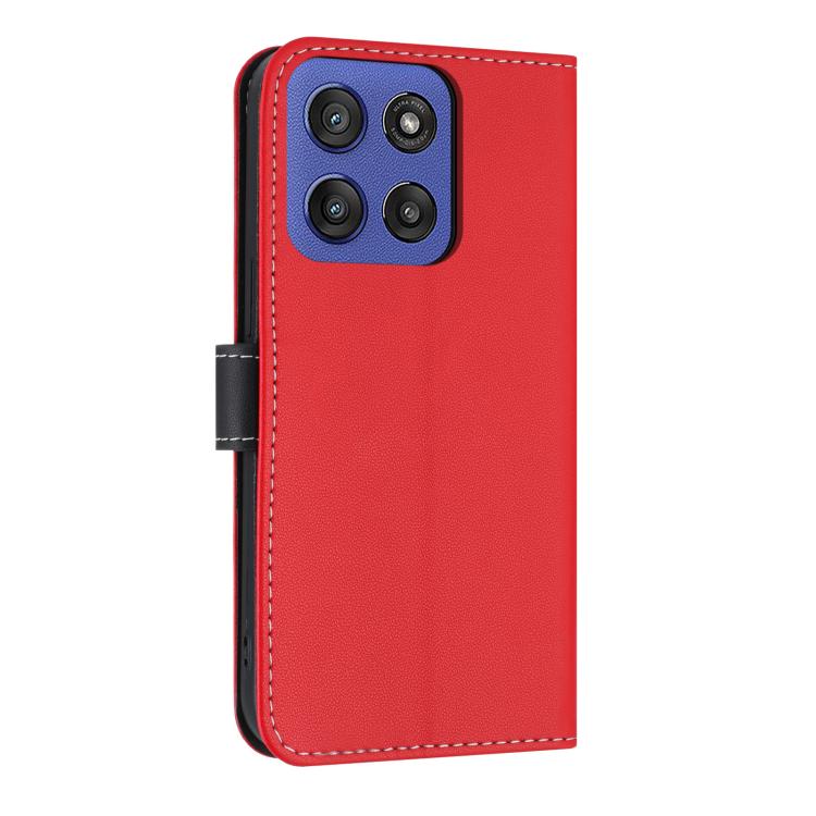 For Motorola Moto G Stylus 5G 2025 Metal Bow Leather Phone Case with Hand Strap