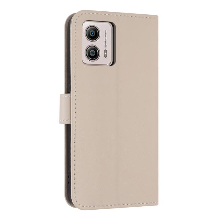 For Motorola Moto G53 5G / G13 Metal Bow Leather Phone Case with Hand Strap