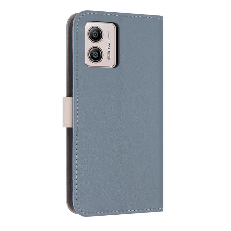 For Motorola Moto G73 5G Metal Bow Leather Phone Case with Hand Strap