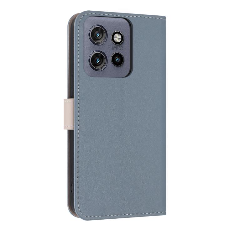 For Motorola Moto G56 5G Metal Bow Leather Phone Case with Hand Strap