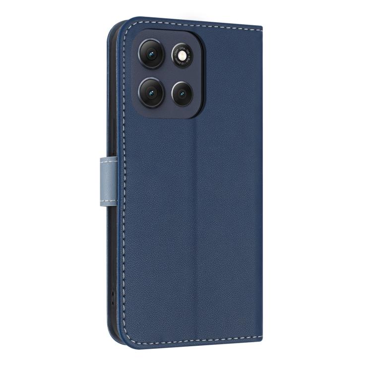 For Motorola Moto G86 Power Metal Bow Leather Phone Case with Hand Strap