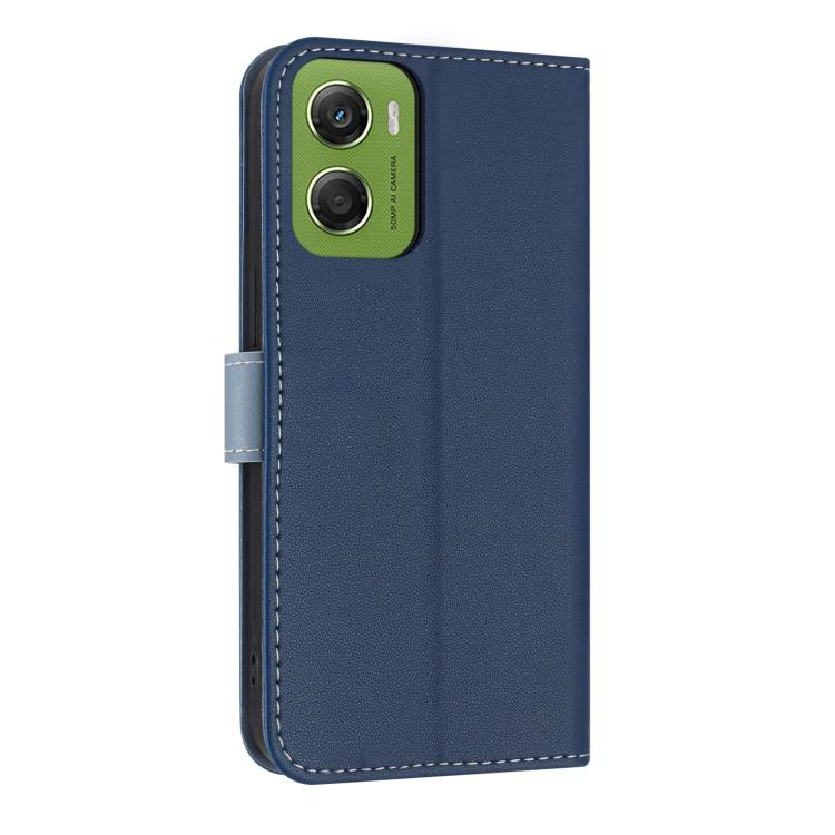 For Motorola Moto G06 4G Metal Bow Leather Phone Case with Hand Strap
