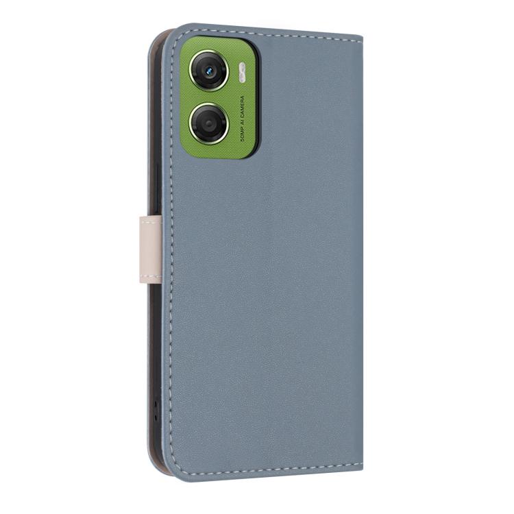 For Motorola Moto G06 4G Metal Bow Leather Phone Case with Hand Strap