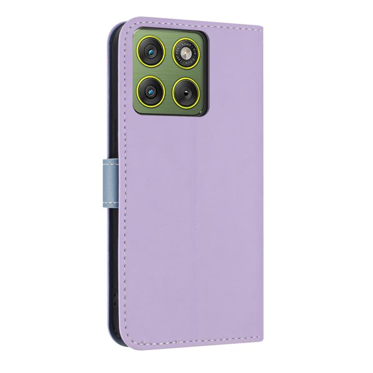 For Motorola Edge 70 5G Metal Bow Leather Phone Case with Hand Strap