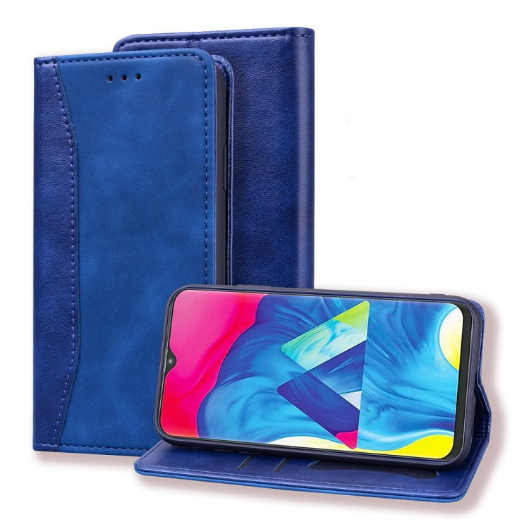 For Samsung Galaxy A10 Business Stitching Horizontal Flip Leather Case with Double Folding & Bracket & Card Slots & Photo Frame & Wallet