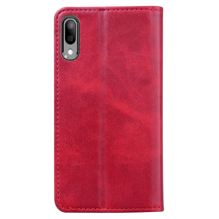 For Samsung Galaxy A10 Business Stitching Horizontal Flip Leather Case with Double Folding & Bracket & Card Slots & Photo Frame & Wallet