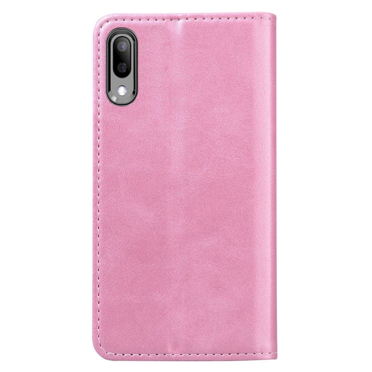 For Samsung Galaxy A10 Business Stitching Horizontal Flip Leather Case with Double Folding & Bracket & Card Slots & Photo Frame & Wallet