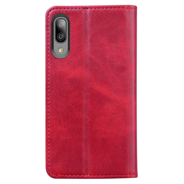 For Samsung Galaxy A10e Business Stitching Horizontal Flip Leather Case with Double Folding & Bracket & Card Slots & Photo Frame & Wallet