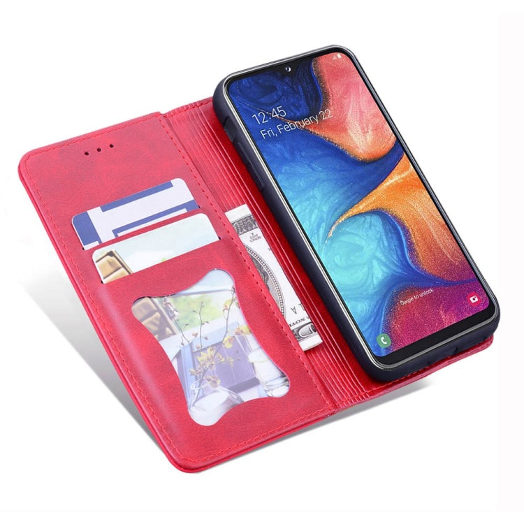 For Samsung Galaxy A10e Business Stitching Horizontal Flip Leather Case with Double Folding & Bracket & Card Slots & Photo Frame & Wallet