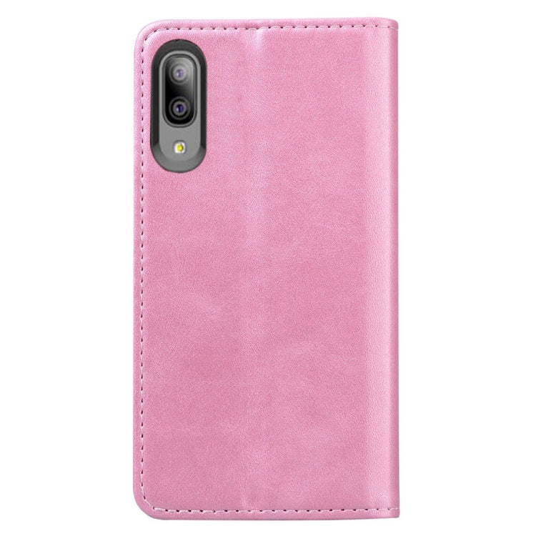 For Samsung Galaxy A10e Business Stitching Horizontal Flip Leather Case with Double Folding & Bracket & Card Slots & Photo Frame & Wallet