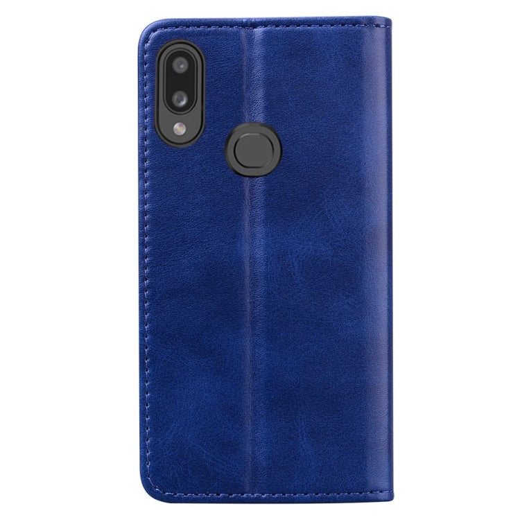 For Samsung Galaxy A10s Business Stitching Horizontal Flip Leather Case with Double Folding & Bracket & Card Slots & Photo Frame & Wallet