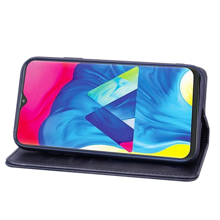 For Samsung Galaxy A11 / M11 Business Stitching Horizontal Flip Leather Case with Double Folding & Bracket & Card Slots & Photo Frame & Wallet