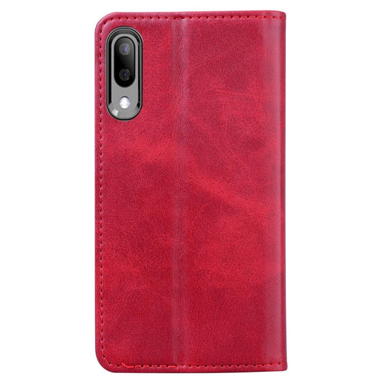 For Samsung Galaxy A11 / M11 Business Stitching Horizontal Flip Leather Case with Double Folding & Bracket & Card Slots & Photo Frame & Wallet